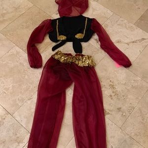 burgundy genie /Arabian Princess Costume